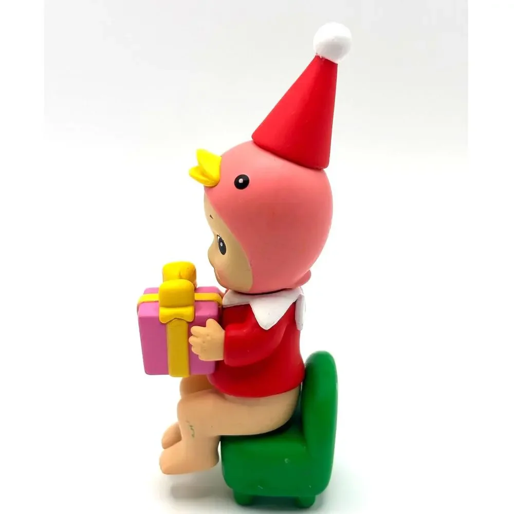 Authentic Sonny Angel Duck Mini Figure, Santa's Little Helper Series